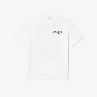 T-shirt pour homme en coton épais avec imprimé au dos