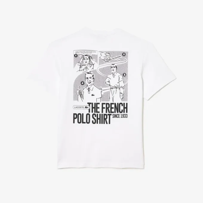 T-shirt pour homme en coton épais avec imprimé au dos T-shirt pour homme en coton épais avec imprimé au dos