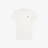 T-shirt slim en coton côtelé pour femme T-shirt slim en coton côtelé pour femme