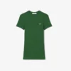 T-shirt slim en coton côtelé pour femme T-shirt slim en coton côtelé pour femme