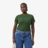 T-shirt slim en coton côtelé pour femme T-shirt slim en coton côtelé pour femme