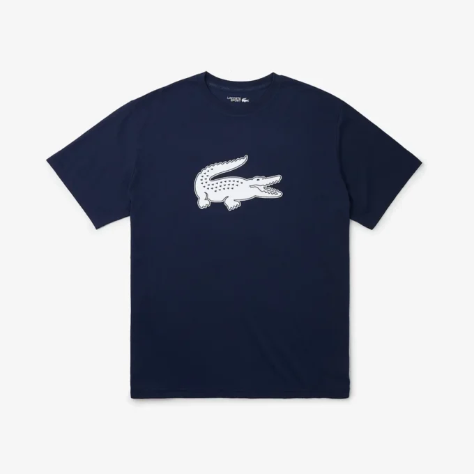 T-shirt sport pour homme coupe large respirant avec logo T-shirt sport pour homme coupe large respirant avec logo