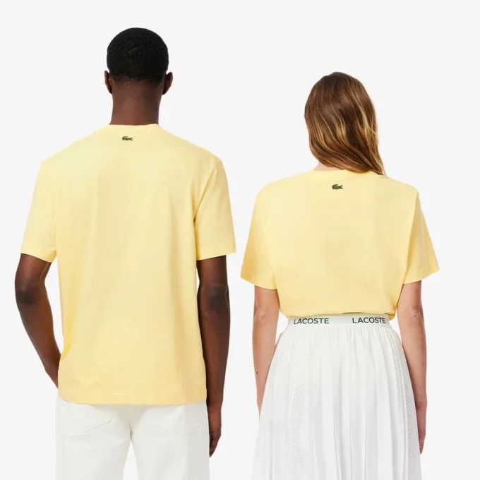 T-shirt unisexe en coton à imprimé signature T-shirt unisexe en coton à imprimé signature