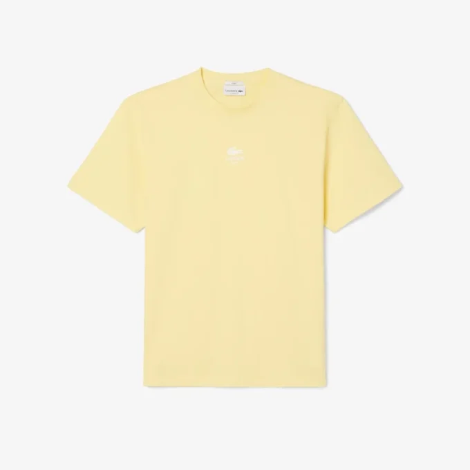 T-shirt unisexe en coton à imprimé signature T-shirt unisexe en coton à imprimé signature