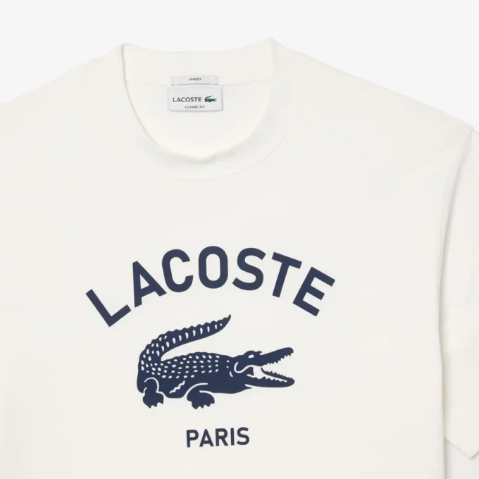 T-shirt unisexe en coton à imprimé signature T-shirt unisexe en coton à imprimé signature