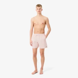 Textured striped men&rsquo;s mid-length boxers