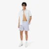 Textured striped men’s mid-length boxers Textured striped men’s mid-length boxers