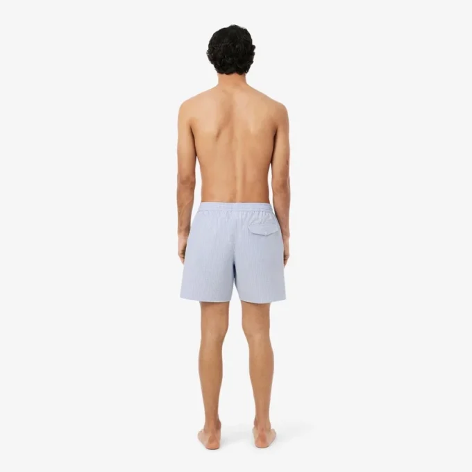 Textured striped men’s mid-length boxers Textured striped men’s mid-length boxers