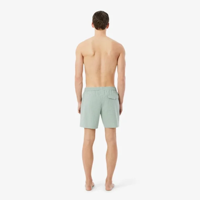 Textured striped men’s mid-length boxers Textured striped men’s mid-length boxers