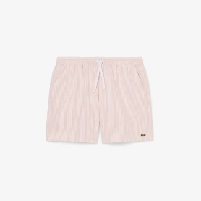 Textured striped men’s mid-length boxers Textured striped men’s mid-length boxers