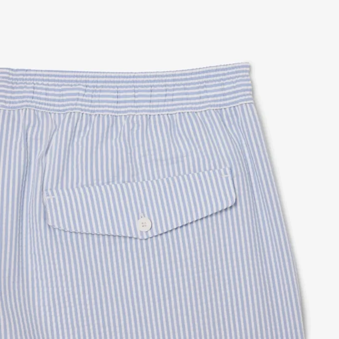 Textured striped men’s mid-length boxers Textured striped men’s mid-length boxers