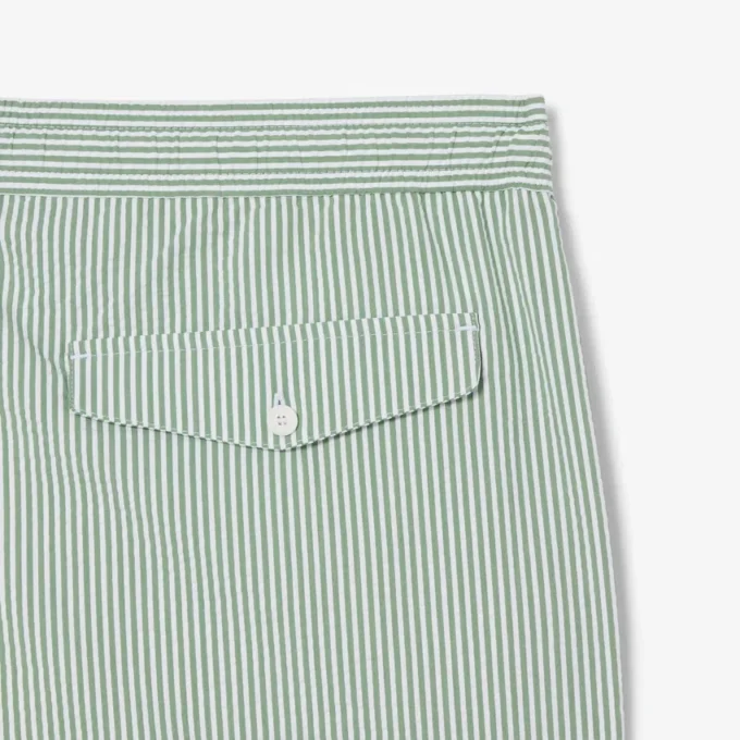 Textured striped men’s mid-length boxers Textured striped men’s mid-length boxers