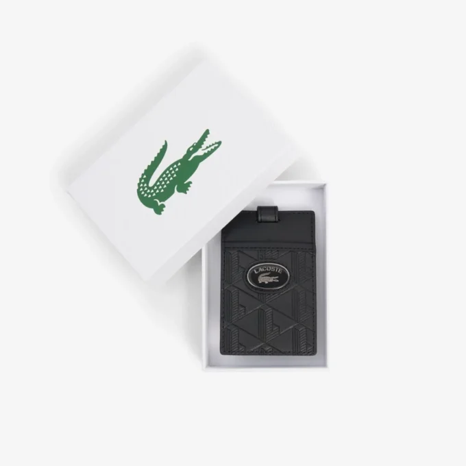 Étiquette en cuir monogrammée Étiquette en cuir monogrammée