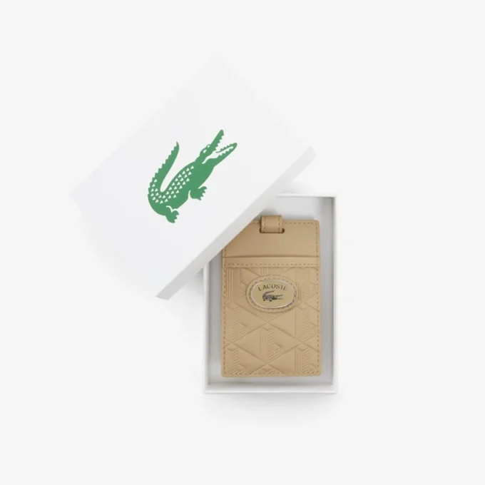 Étiquette en cuir monogrammée Étiquette en cuir monogrammée