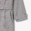 Trench-coat à carreaux hydrofuge pour homme