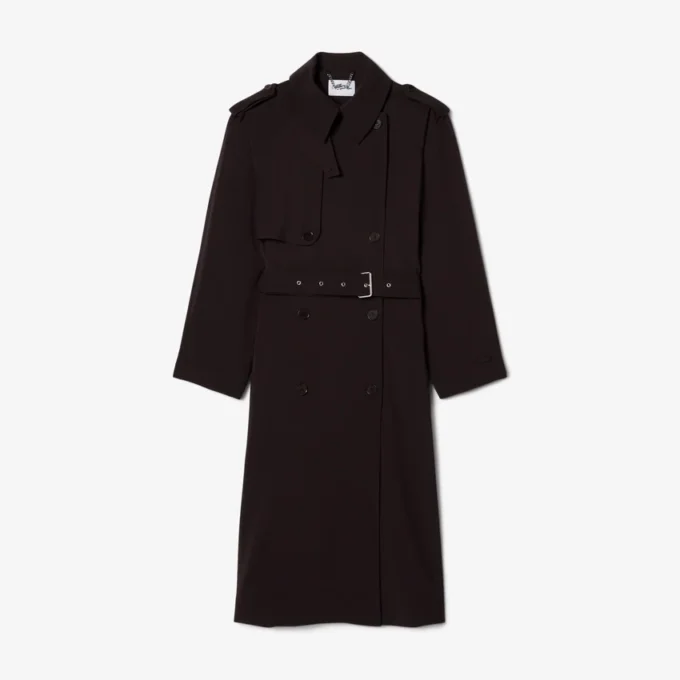 Trench-coat oversize en laine mélangée Trench-coat oversize en laine mélangée