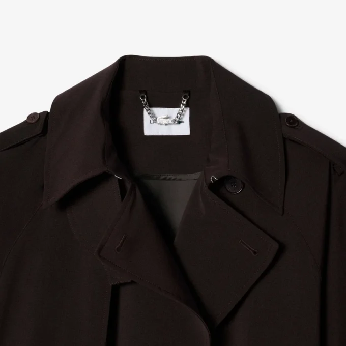 Trench-coat oversize en laine mélangée Trench-coat oversize en laine mélangée