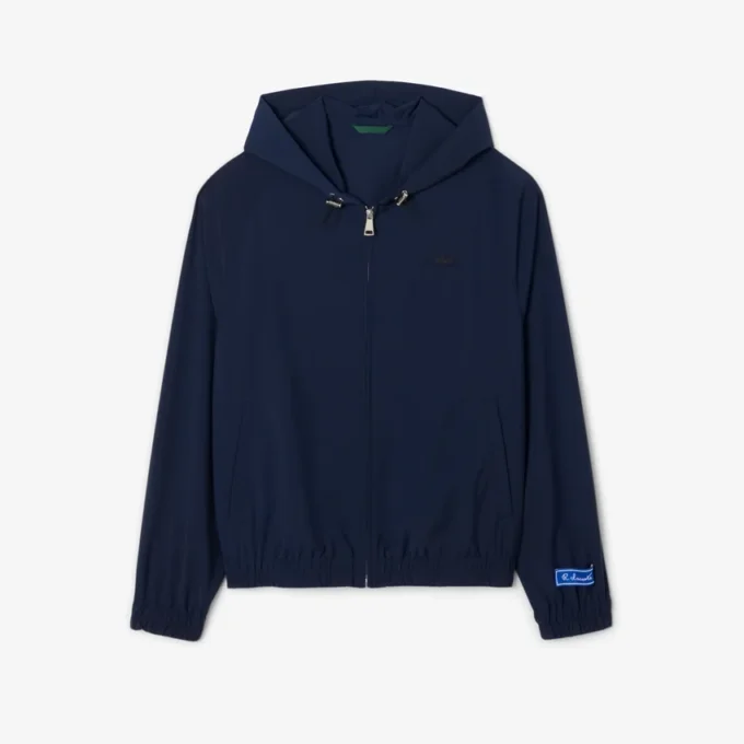 Veste à capuche en flanelle mélangée laine pour homme