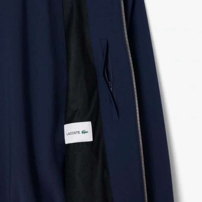Veste à capuche en flanelle mélangée laine pour homme