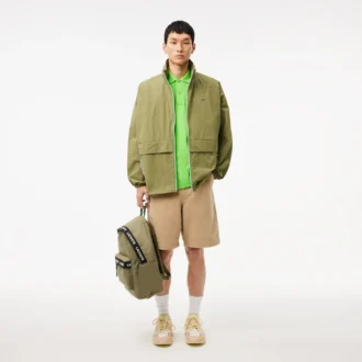 Veste coupe-vent imperméable à capuche amovible pour homme
