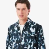 Veste coupe-vent imperméable à motif imprimé pour homme Veste coupe-vent imperméable à motif imprimé pour homme