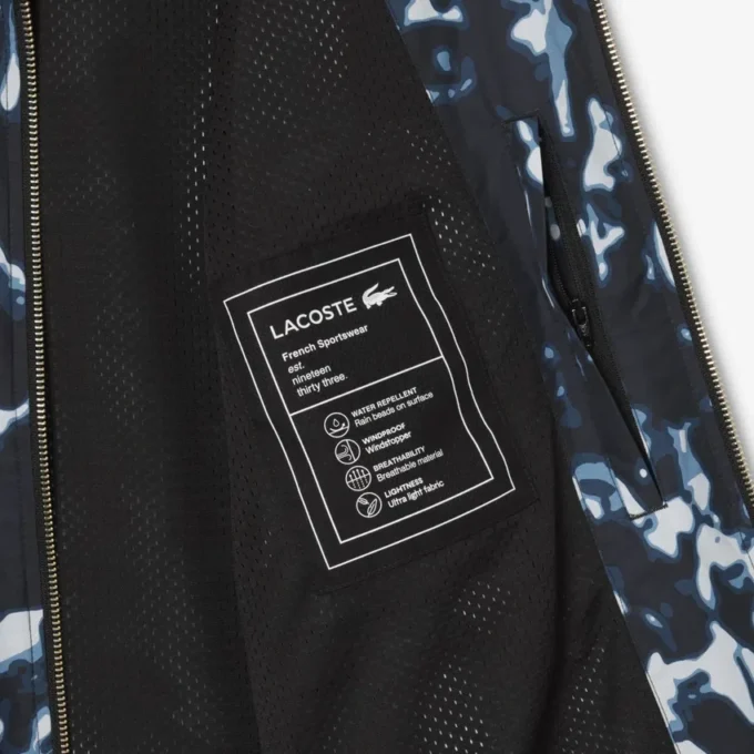 Veste coupe-vent imperméable à motif imprimé pour homme Veste coupe-vent imperméable à motif imprimé pour homme