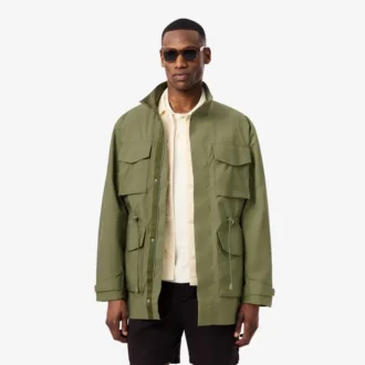 Veste coupe-vent mi-longue déperlante