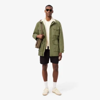 Veste coupe-vent mi-longue déperlante