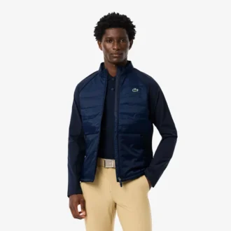 Veste de golf matelassée à col montant pour homme