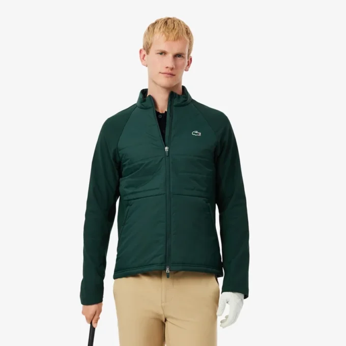 Veste de golf matelassée à col montant pour homme Veste de golf matelassée à col montant pour homme