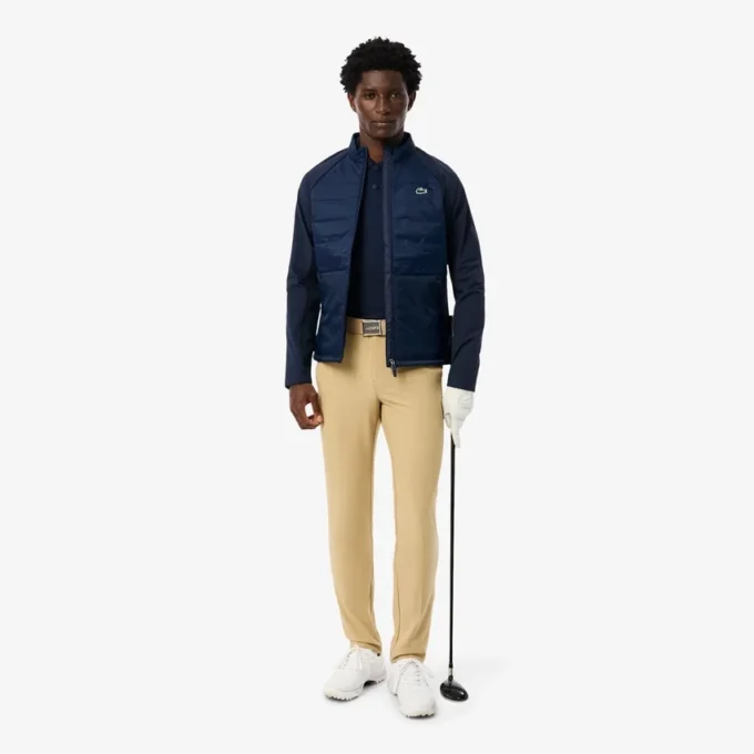Veste de golf matelassée à col montant pour homme Veste de golf matelassée à col montant pour homme