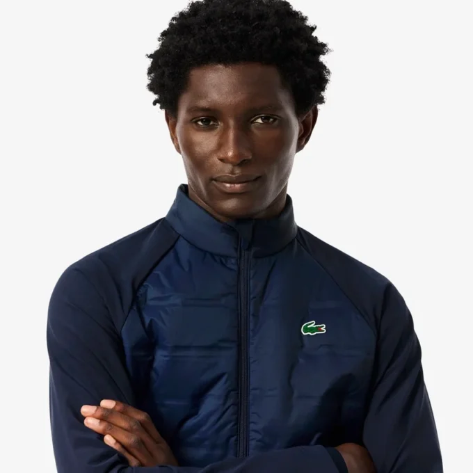 Veste de golf matelassée à col montant pour homme Veste de golf matelassée à col montant pour homme