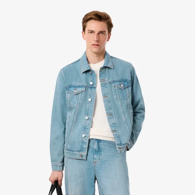 Veste en denim Crocodile pour homme Veste en denim Crocodile pour homme