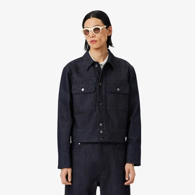 Veste en denim indigo Runway Veste en denim indigo Runway