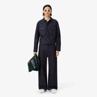 Veste en denim indigo Runway