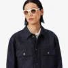 Veste en denim indigo Runway Veste en denim indigo Runway