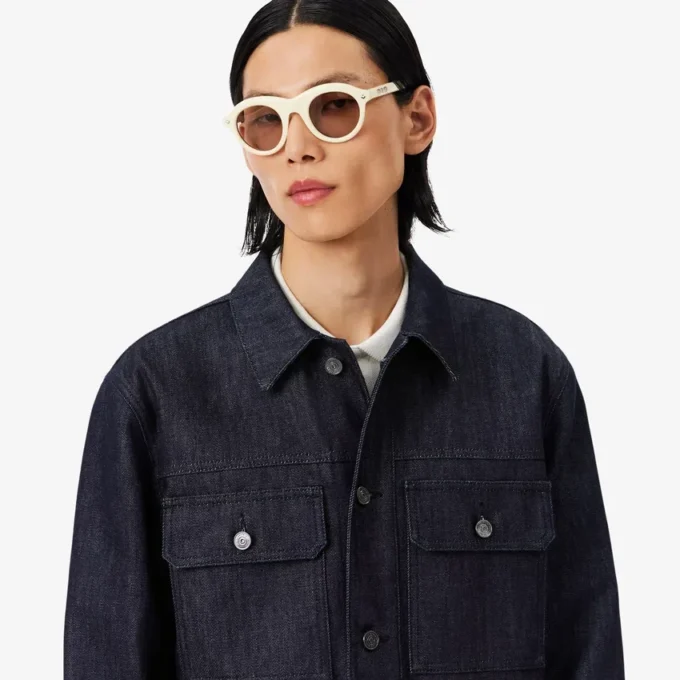 Veste en denim indigo Runway Veste en denim indigo Runway