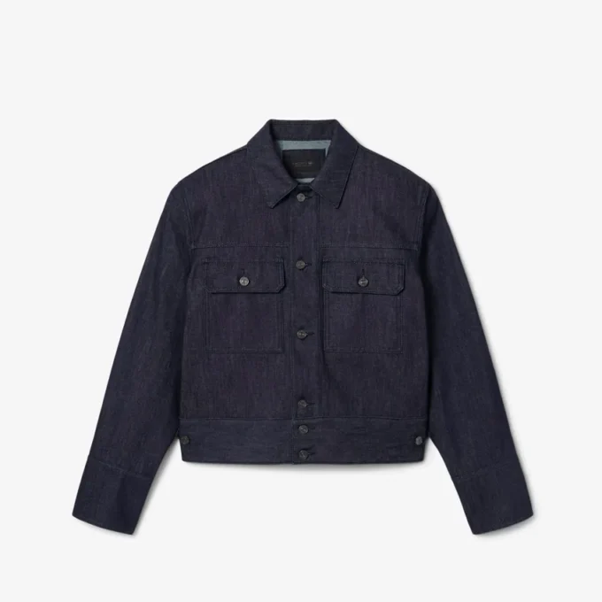 Veste en denim indigo Runway Veste en denim indigo Runway