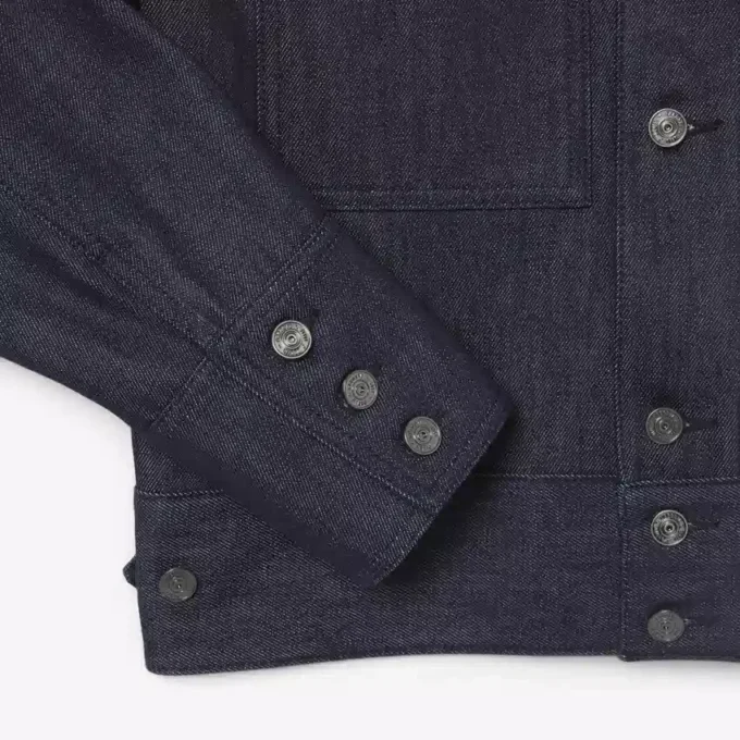 Veste en denim indigo Runway Veste en denim indigo Runway