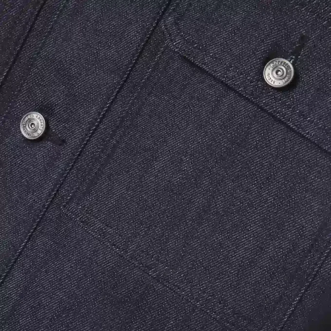 Veste en denim indigo Runway Veste en denim indigo Runway