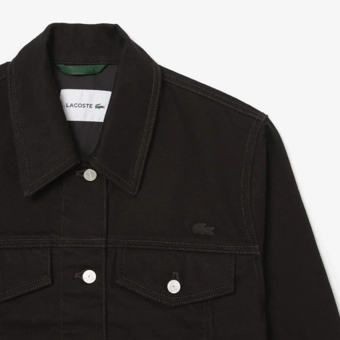 Veste en jean ajustée à boutons Veste en jean ajustée à boutons