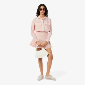 Veste en seersucker rayé