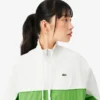 Veste en sergé de coton à coupe décontractée avec fermeture éclair Veste en sergé de coton à coupe décontractée avec fermeture éclair