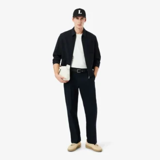 Veste en sergé de laine mélangée