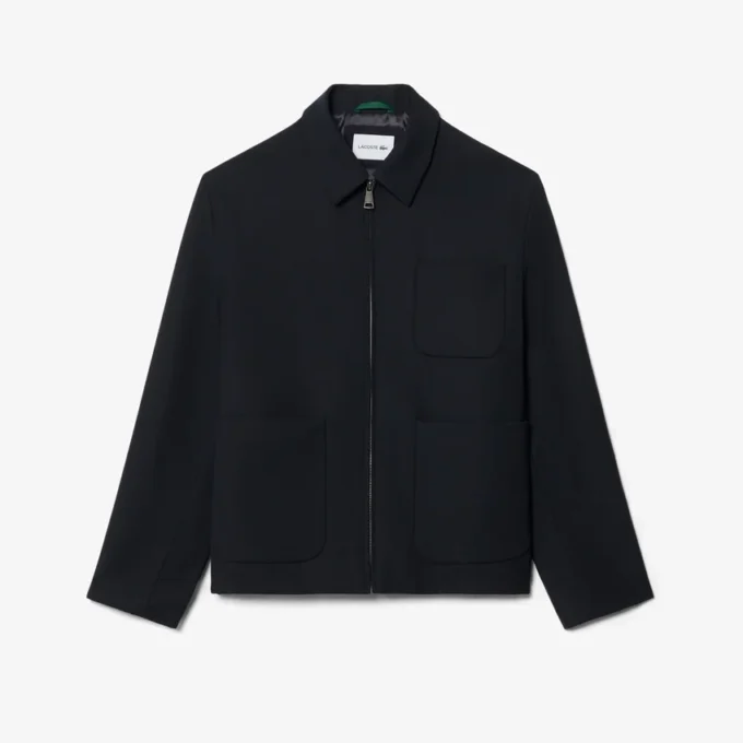 Veste en sergé de laine mélangée Veste en sergé de laine mélangée