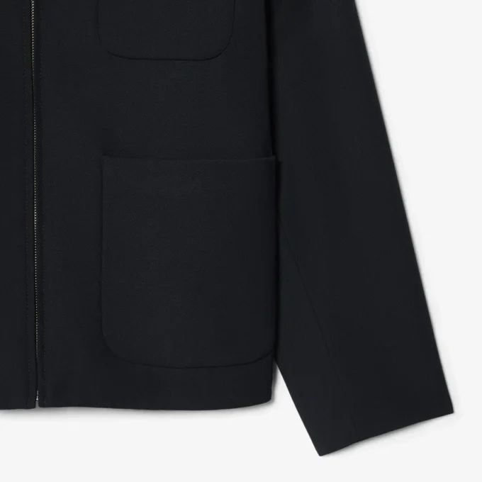 Veste en sergé de laine mélangée Veste en sergé de laine mélangée