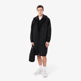 Veste longue imperméable pour homme, compacte