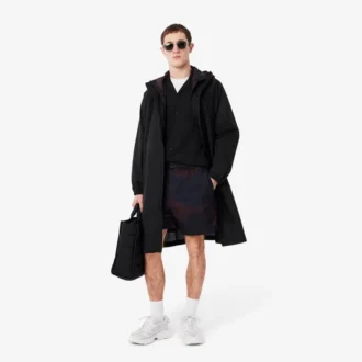 Veste longue imperméable pour homme, compacte