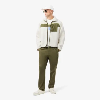 Veste polaire Sherpa color block pour homme