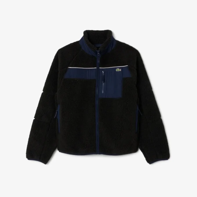 Veste polaire Sherpa color block pour homme Veste polaire Sherpa color block pour homme